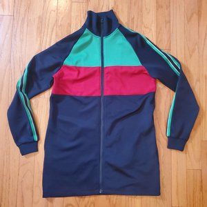 Zara Men's Athletic Long Jacket Men Medium Black Green Red